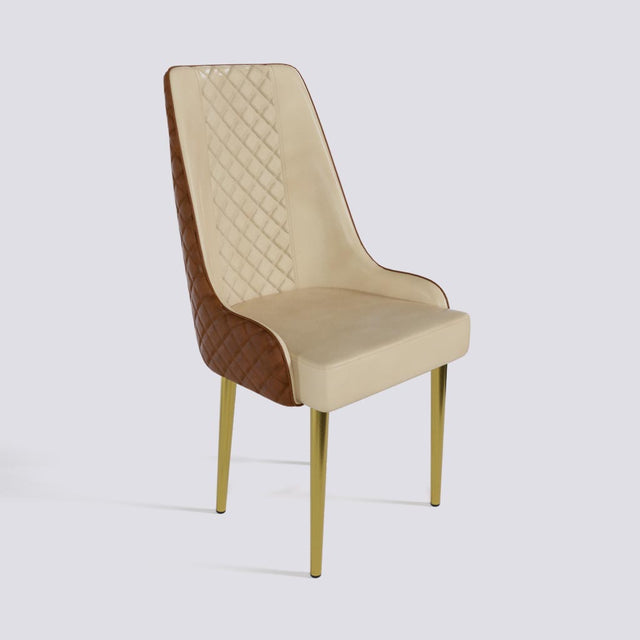 Imperial Dining Chair In Gold Electroplated Metal Base | 501