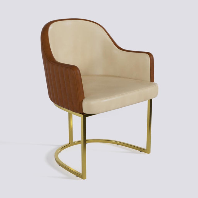 Victoro Dining Chair In Gold Electroplated Metal Base | 500