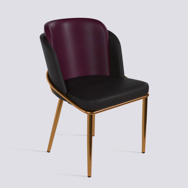 Rogue Dining Chair In Rose Gold Electroplated Metal Base | 496
