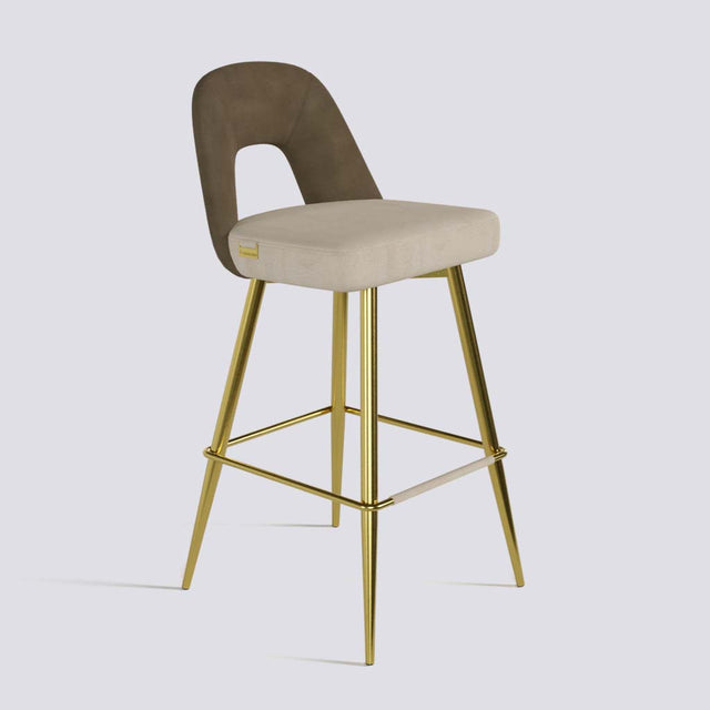 Bridge Bar Stool In Gold Electroplated Base | 604