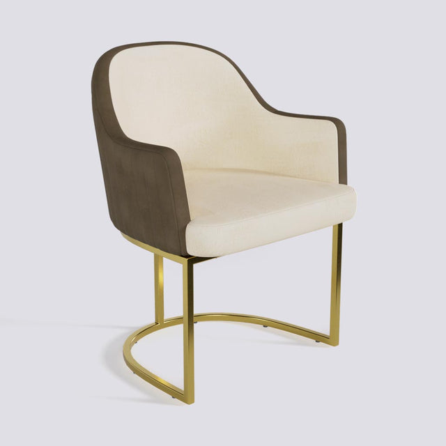Victoro Dining Chair In Gold Electroplated Metal Base | 500