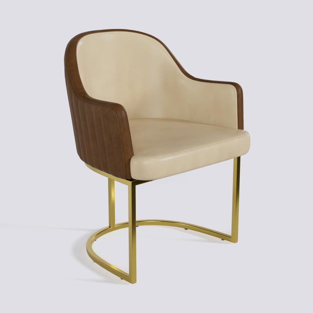 Victoro Dining Chair In Gold Electroplated Metal Base | 500
