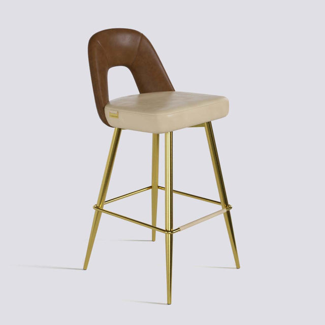 Bridge Bar Stool In Gold Electroplated Base | 604