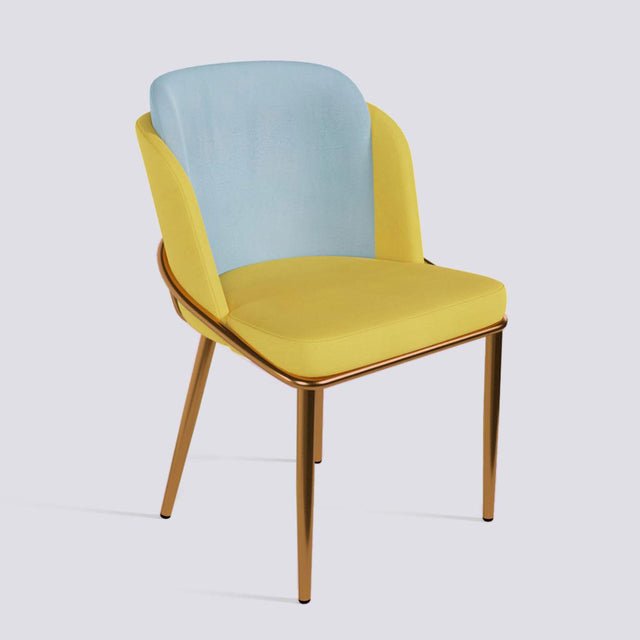 Rogue Dining Chair In Rose Gold Electroplated Metal Base | 496