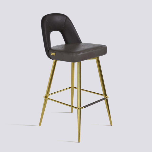 Bridge Bar Stool In Gold Electroplated Base | 604