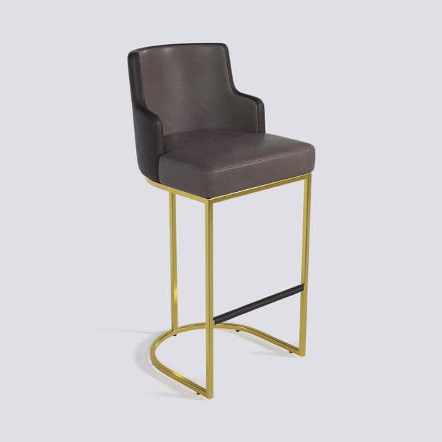 Sassy Bar Stool In Gold Electroplated Metal Base | 631
