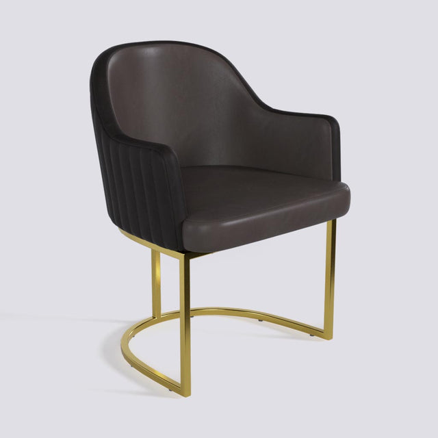 Victoro Dining Chair In Gold Electroplated Metal Base | 500