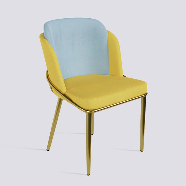 Rogue Dining Chair In Gold Electroplated Metal Base | 496