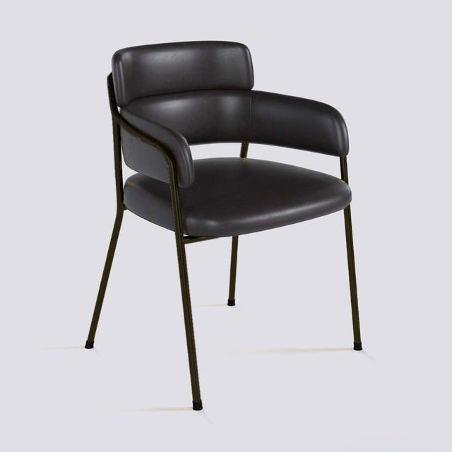 Plushy Lounge Chair In Powder Coated Metal Frame | 479