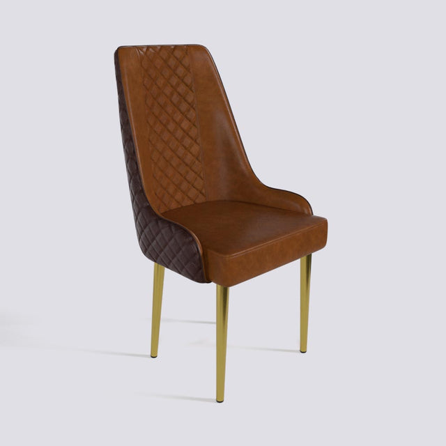 Imperial Dining Chair In Gold Electroplated Metal Base | 501