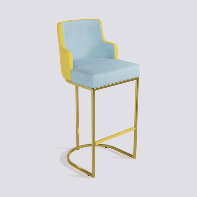 Sassy Bar Stool In Gold Electroplated Metal Base | 631