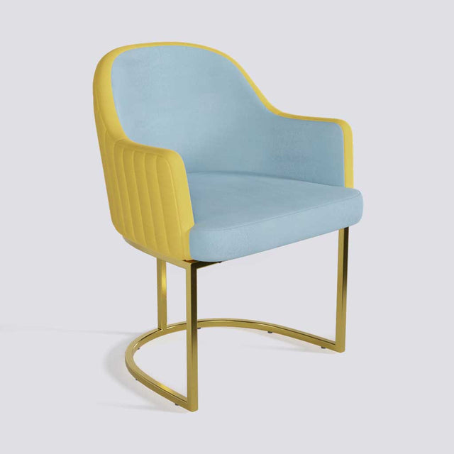 Victoro Dining Chair In Gold Electroplated Metal Base | 500