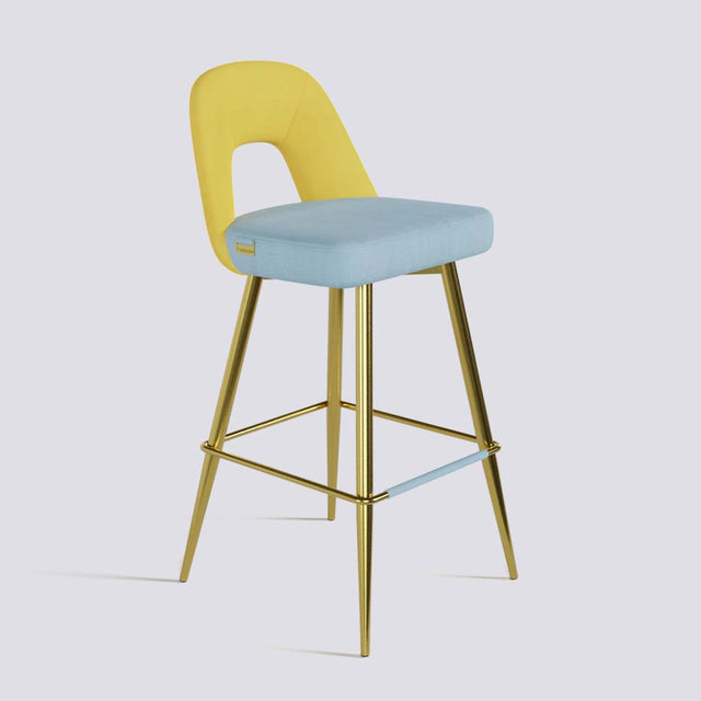 Bridge Bar Stool In Gold Electroplated Base | 604