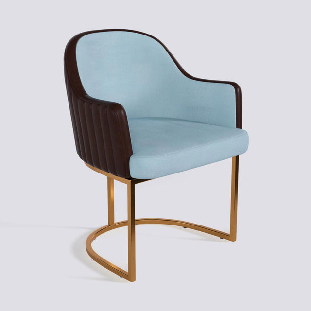 Victoro Dining Chair In Rose Gold Electroplated Metal Base | 500