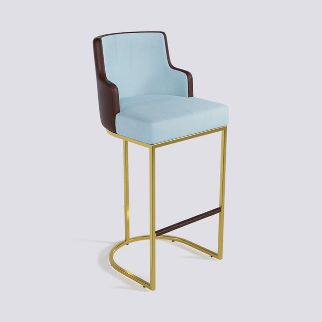 Sassy Bar Stool In Gold Electroplated Metal Base | 631