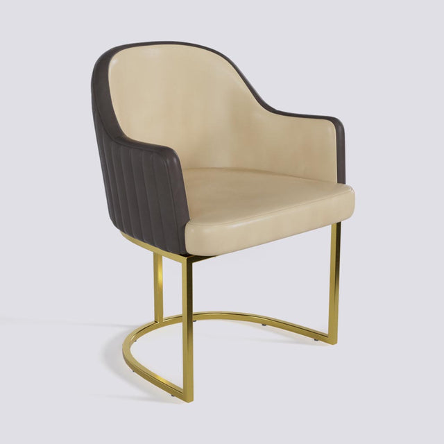 Victoro Dining Chair In Gold Electroplated Metal Base | 500