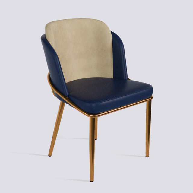 Rogue Dining Chair In Rose Gold Electroplated Metal Base | 496