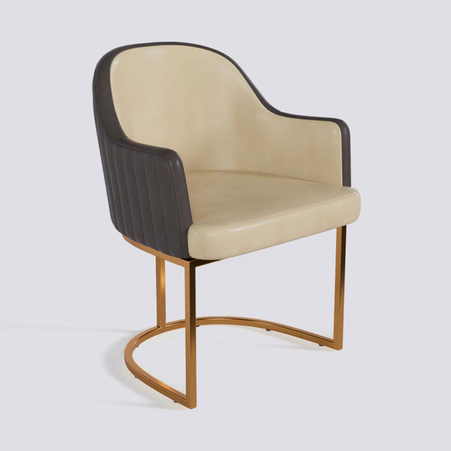 Victoro Dining Chair In Rose Gold Electroplated Metal Base | 500