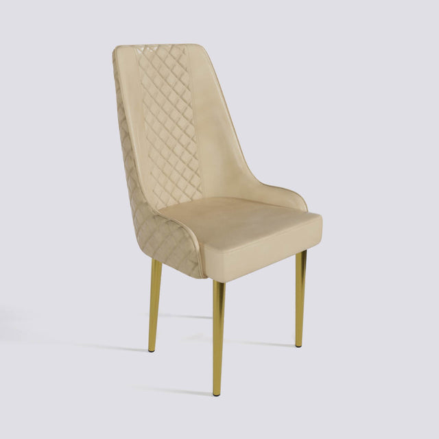 Imperial Dining Chair In Gold Electroplated Metal Base | 501