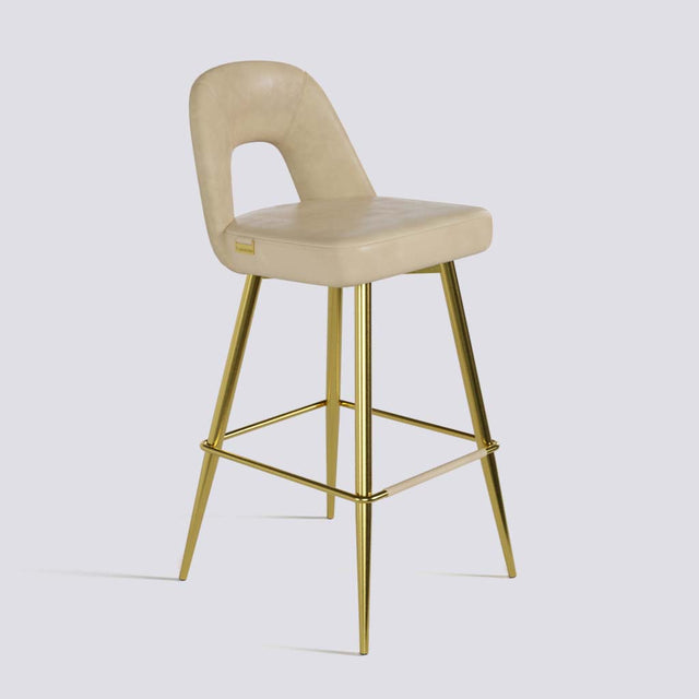 Bridge Bar Stool In Gold Electroplated Base | 604