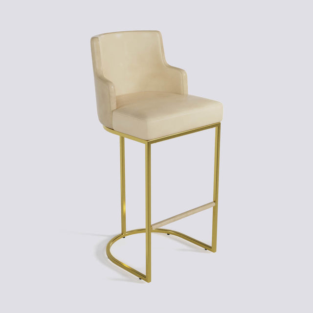 Sassy Bar Stool In Gold Electroplated Metal Base | 631