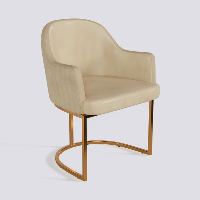 Victoro Dining Chair In Rose Gold Electroplated Metal Base | 500