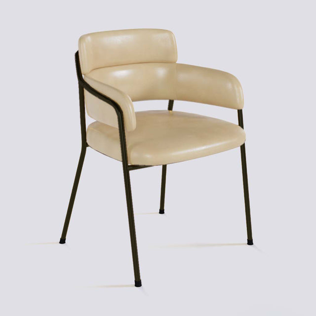Plushy Lounge Chair In Powder Coated Metal Frame | 479