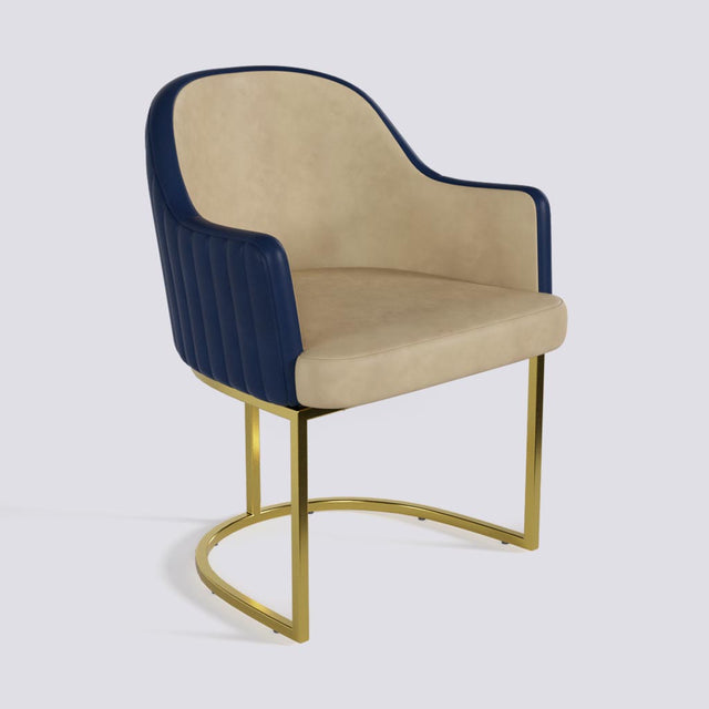 Victoro Dining Chair In Gold Electroplated Metal Base | 500