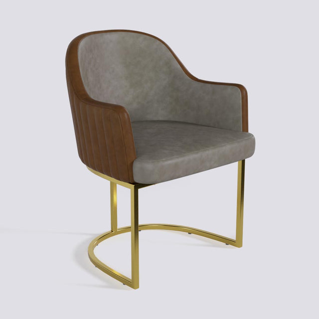 Victoro Dining Chair In Gold Electroplated Metal Base | 500