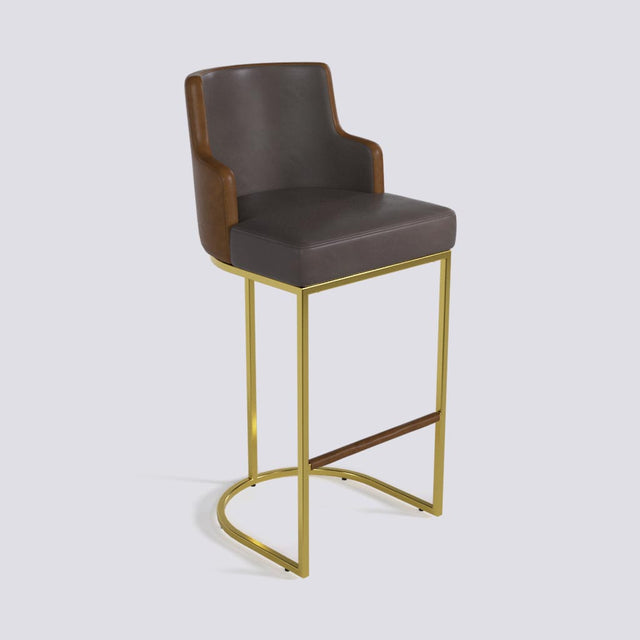 Sassy Bar Stool In Gold Electroplated Metal Base | 631