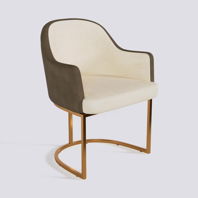 Victoro Dining Chair In Rose Gold Electroplated Metal Base | 500