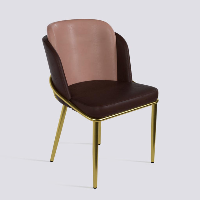 Rogue Dining Chair In Gold Electroplated Metal Base | 496