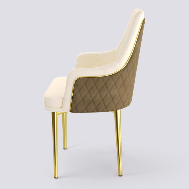 Lush Dining Chair In Gold Electroplated Metal Base | 483