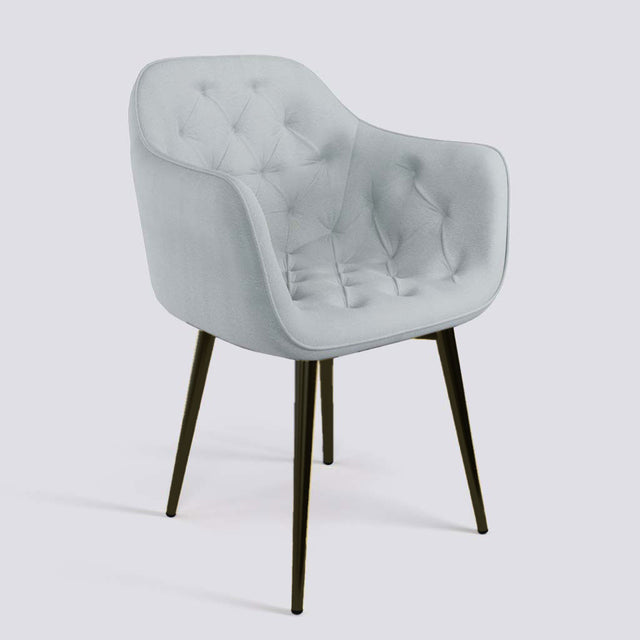 Blush Lounge Chair In Powder Coated Metal Base | 1920