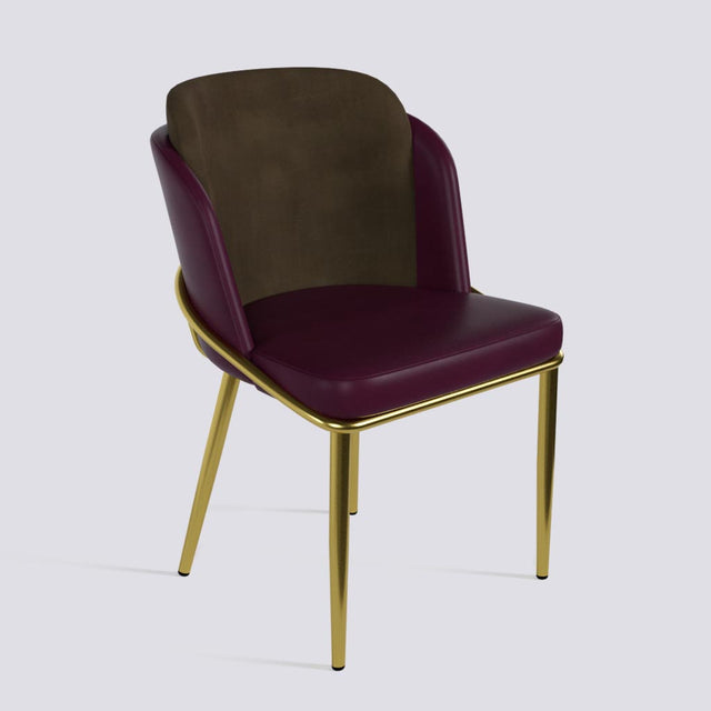 Rogue Dining Chair In Gold Electroplated Metal Base | 496