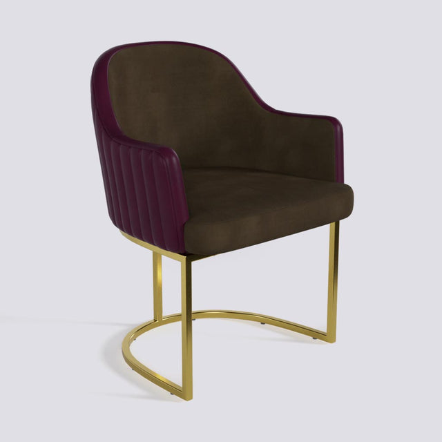 Victoro Dining Chair In Gold Electroplated Metal Base | 500