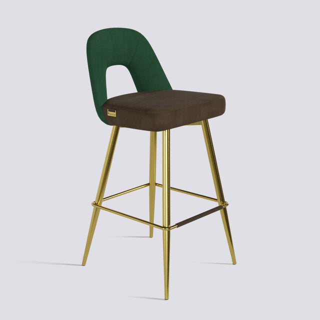 Bridge Bar Stool In Gold Electroplated Base | 604