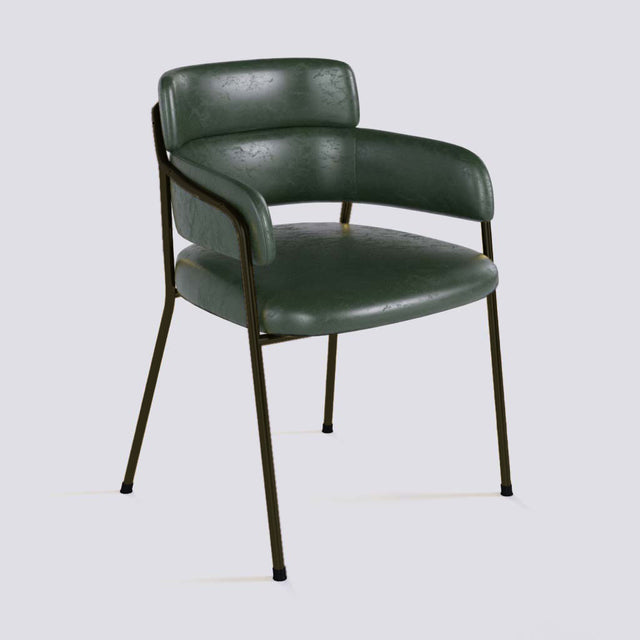 Plushy Lounge Chair In Powder Coated Metal Frame | 479