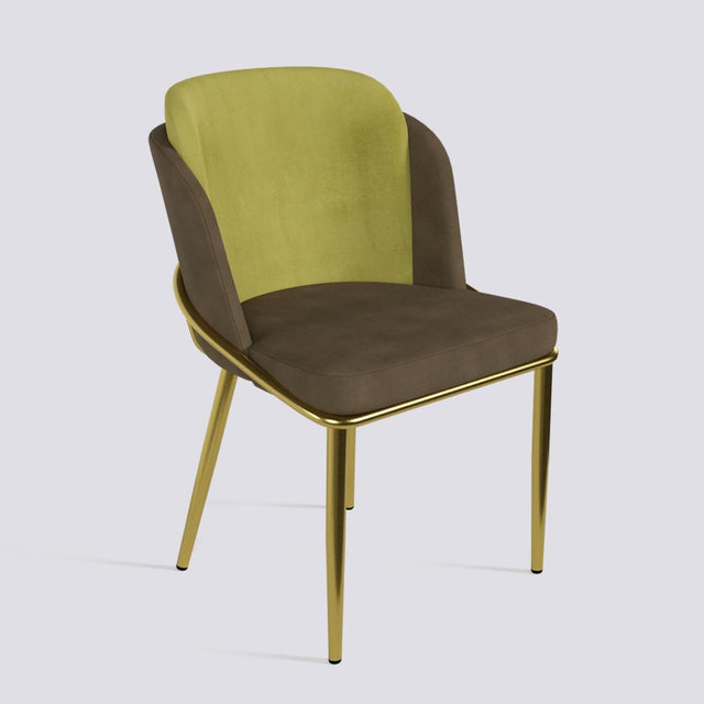 Rogue Dining Chair In Gold Electroplated Metal Base | 496