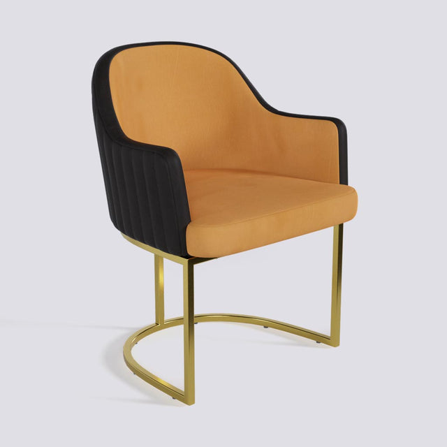 Victoro Dining Chair In Gold Electroplated Metal Base | 500