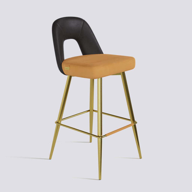 Bridge Bar Stool In Gold Electroplated Base | 604