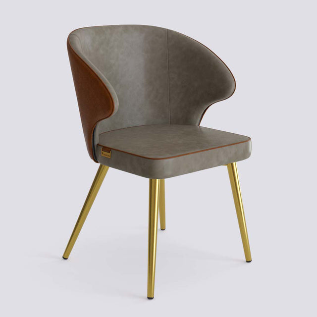 Rocky Dining Chair in Gold Electroplated Metal Base | 494