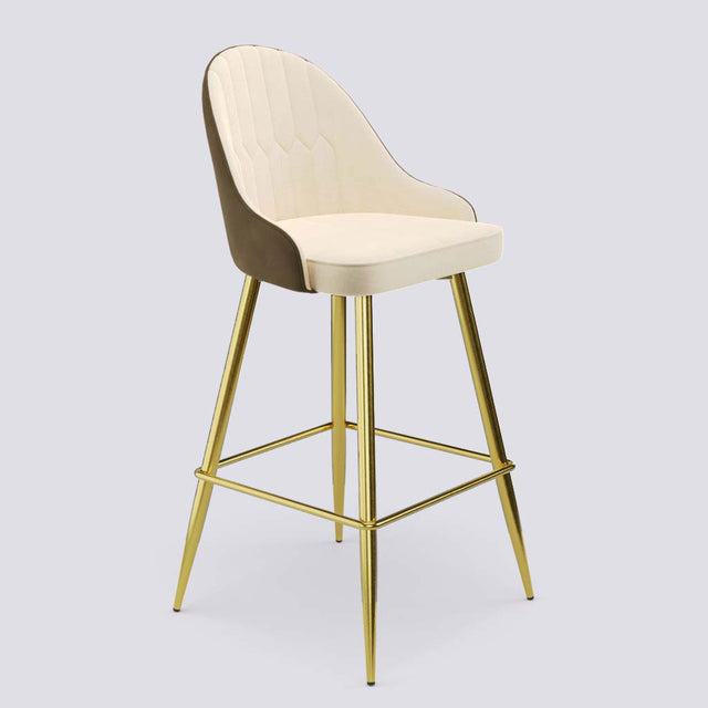 Valiant Bar Stool In Gold Electroplated Metal Base | 627