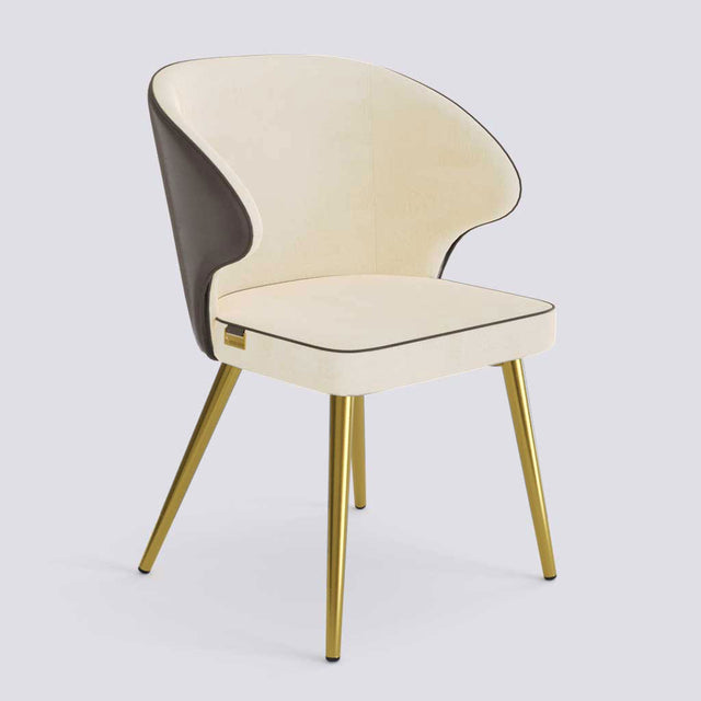 Rocky Dining Chair in Gold Electroplated Metal Base | 494