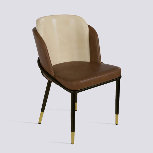 Rogue Dining Chair In Powder Coated + Gold Cap | 496