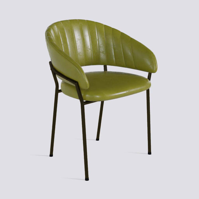 Chic Dining Chair in Powder Coated Metal Base | 478