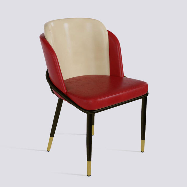 Rogue Dining Chair In Powder Coated + Gold Cap | 496