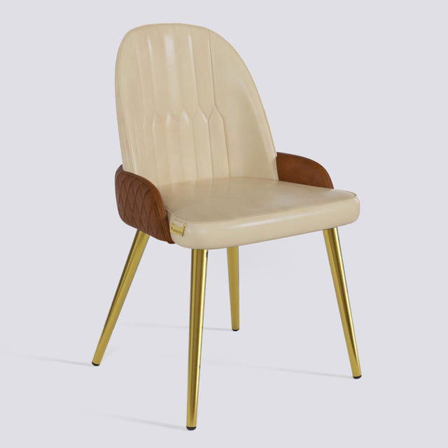 Birken Dining Chair In Gold Electroplated Metal Base | 493