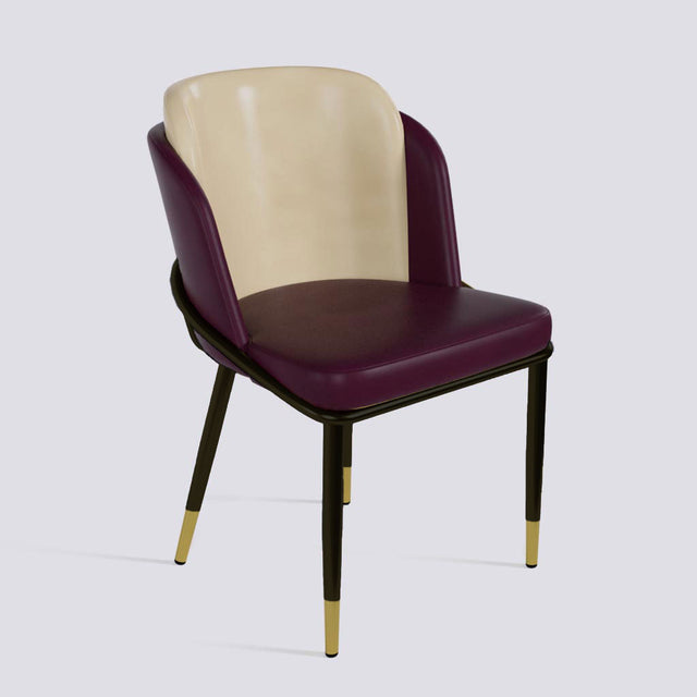 Rogue Dining Chair In Powder Coated + Gold Cap | 496