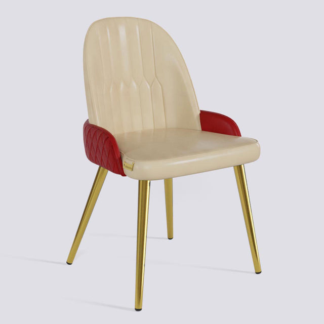 Birken Dining Chair In Gold Electroplated Metal Base | 493